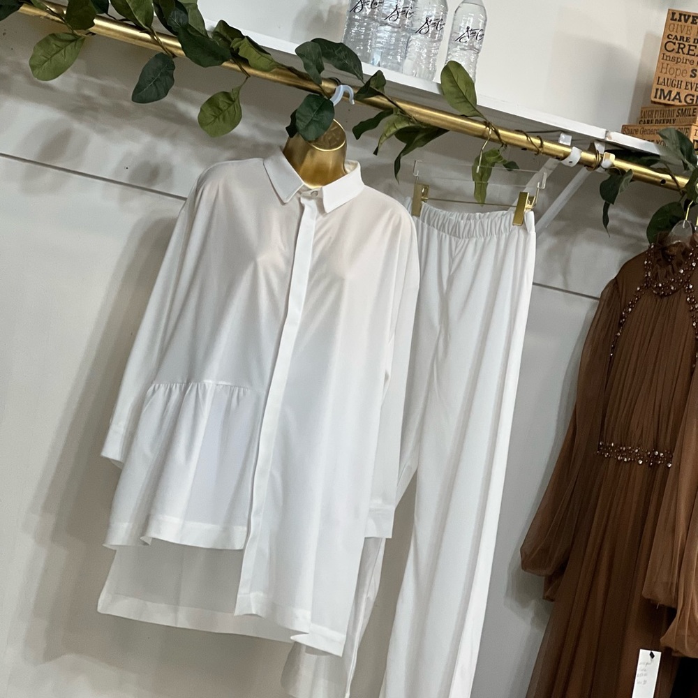 Linen Pants Suit